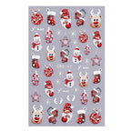 3D Christmas Cartoon Nail Art Sticker Decals