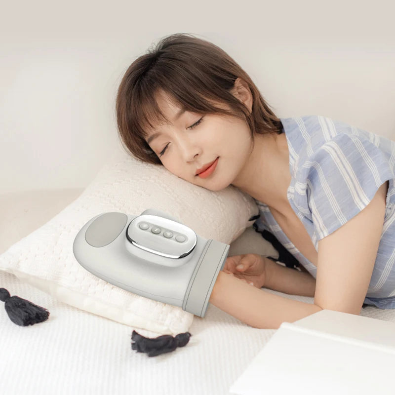Electric Hand and Wrist Massager with Airbag Compression and Heat