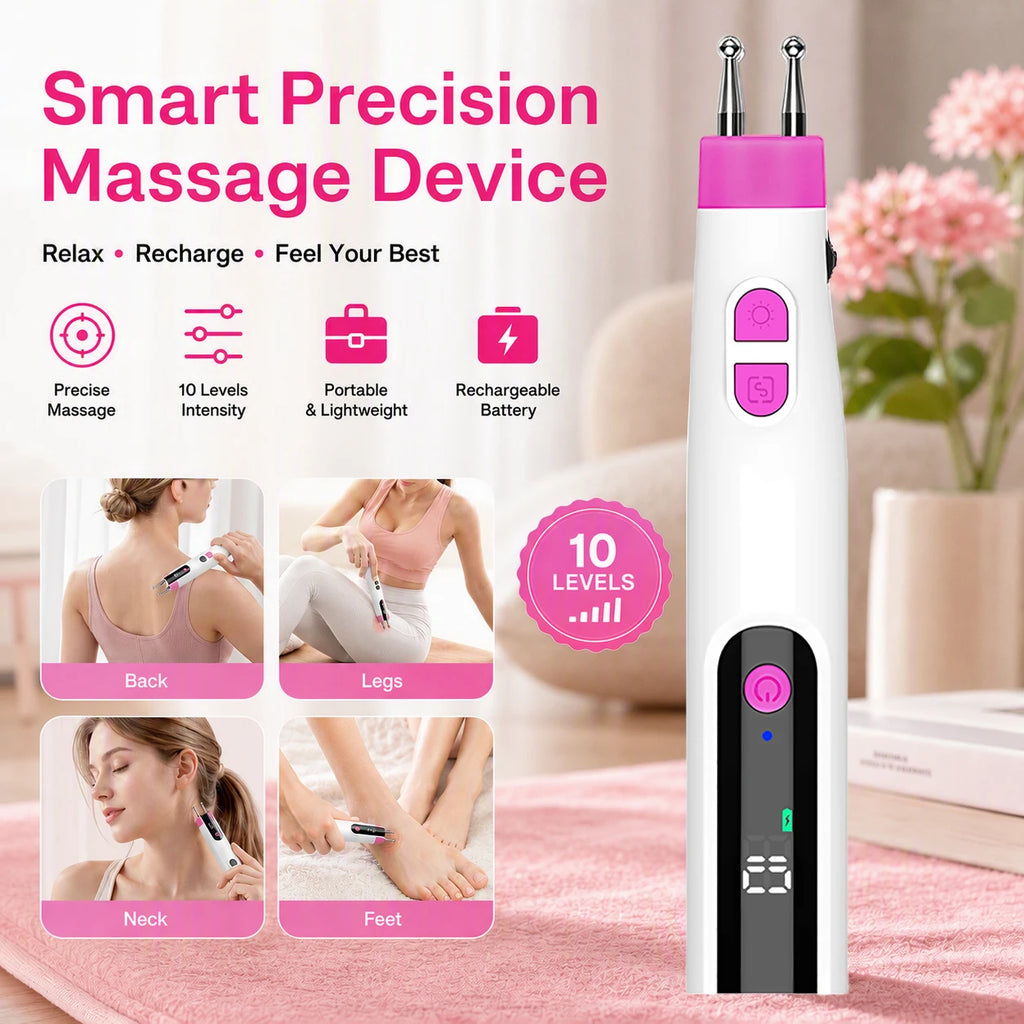 Handheld Electric Precision Massager for Face and Body