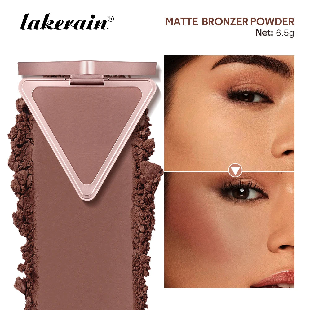 Long-Lasting Matte Bronzer Contour Powder for Face Sculpting - 7