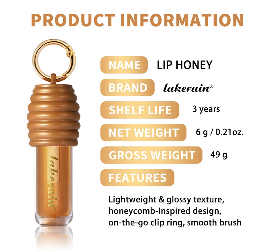 Honey and Chocolate Moisturizing Lip Gloss Set