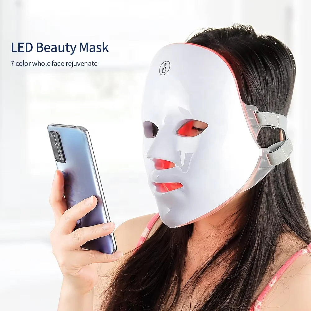 7-Color LED Light Therapy Facial Mask for Skin Rejuvenation
