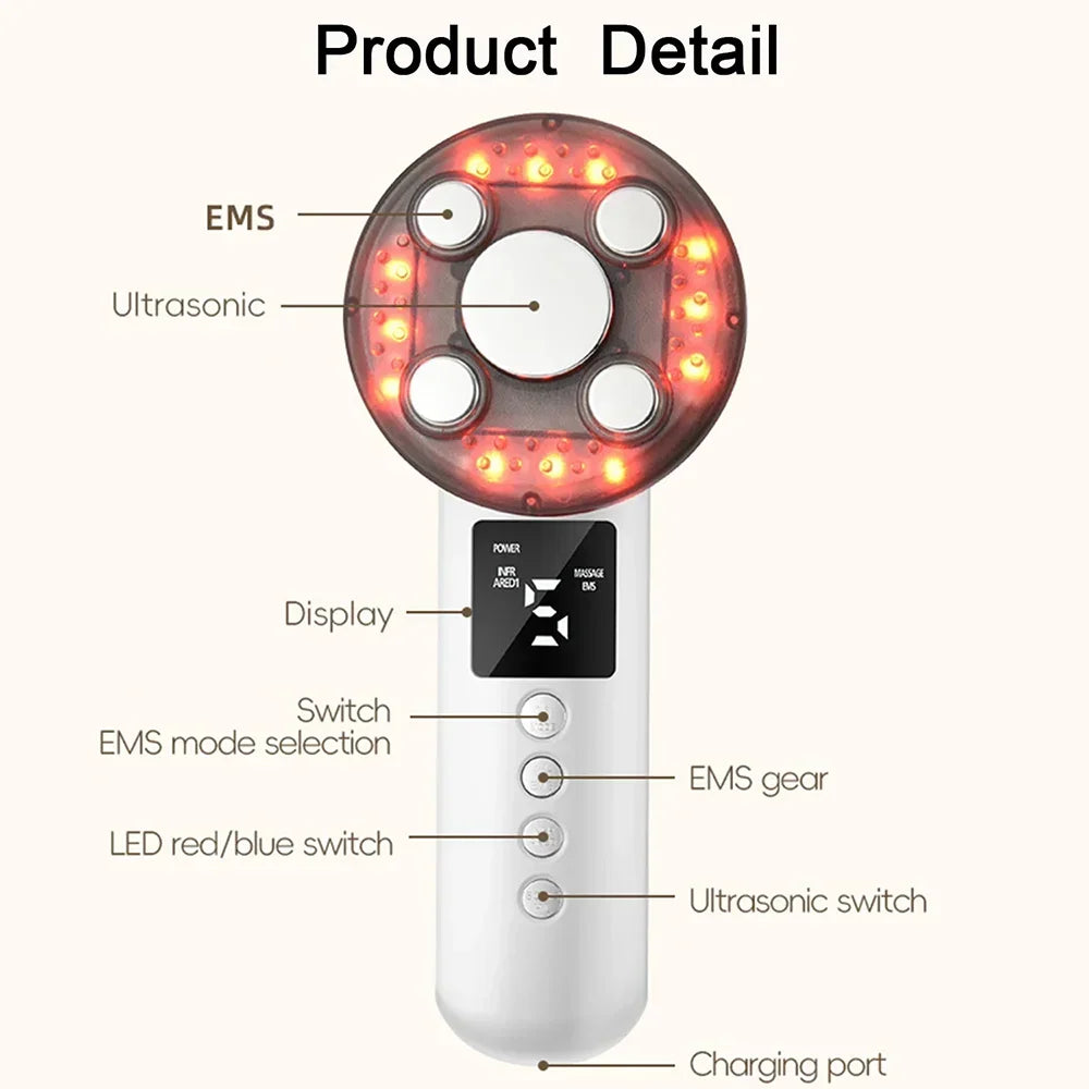3-in-1 Cordless Body Slimming and Skin Tightening Massager - 5