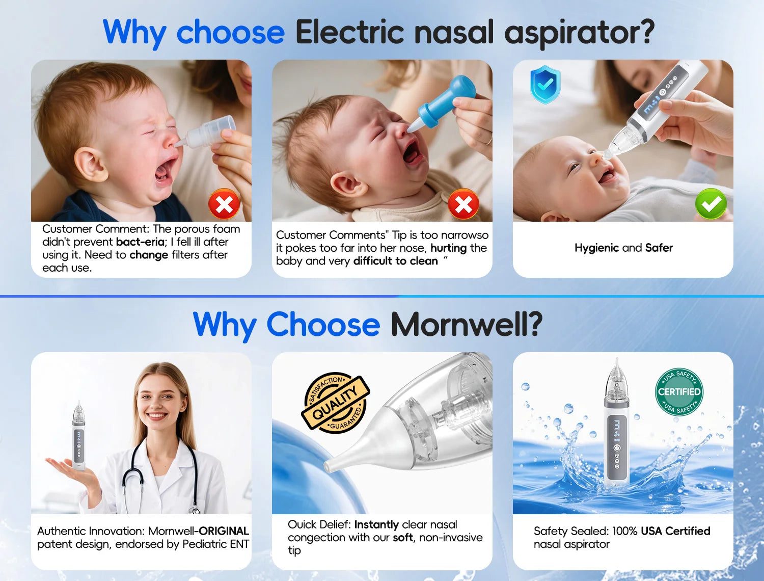 Electric Baby Nasal Aspirator with Music and 3 Suction Levels - 13