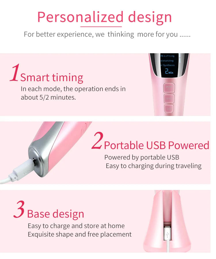 5-in-1 Micro-Current Facial Rejuvenation & Skin Tightening Device - 15