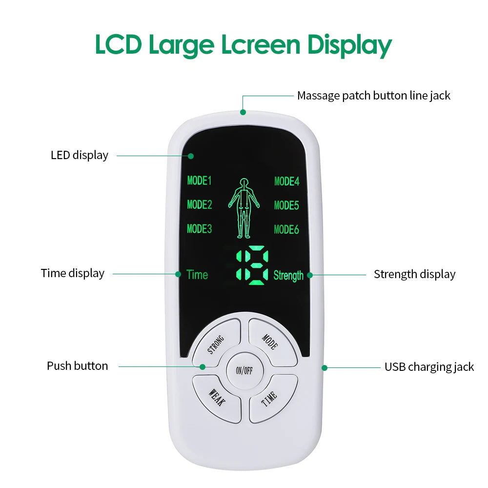 Portable Electric Muscle Relief Massager with 6 Modes