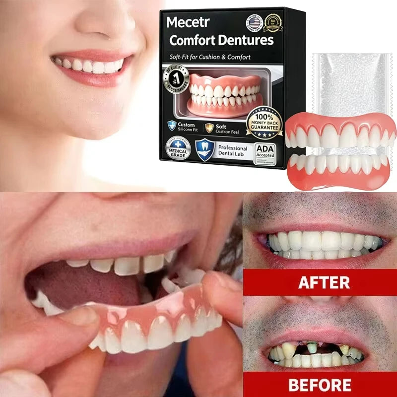 Adjustable Instant Smile Comfort Dentures for Adults - 1