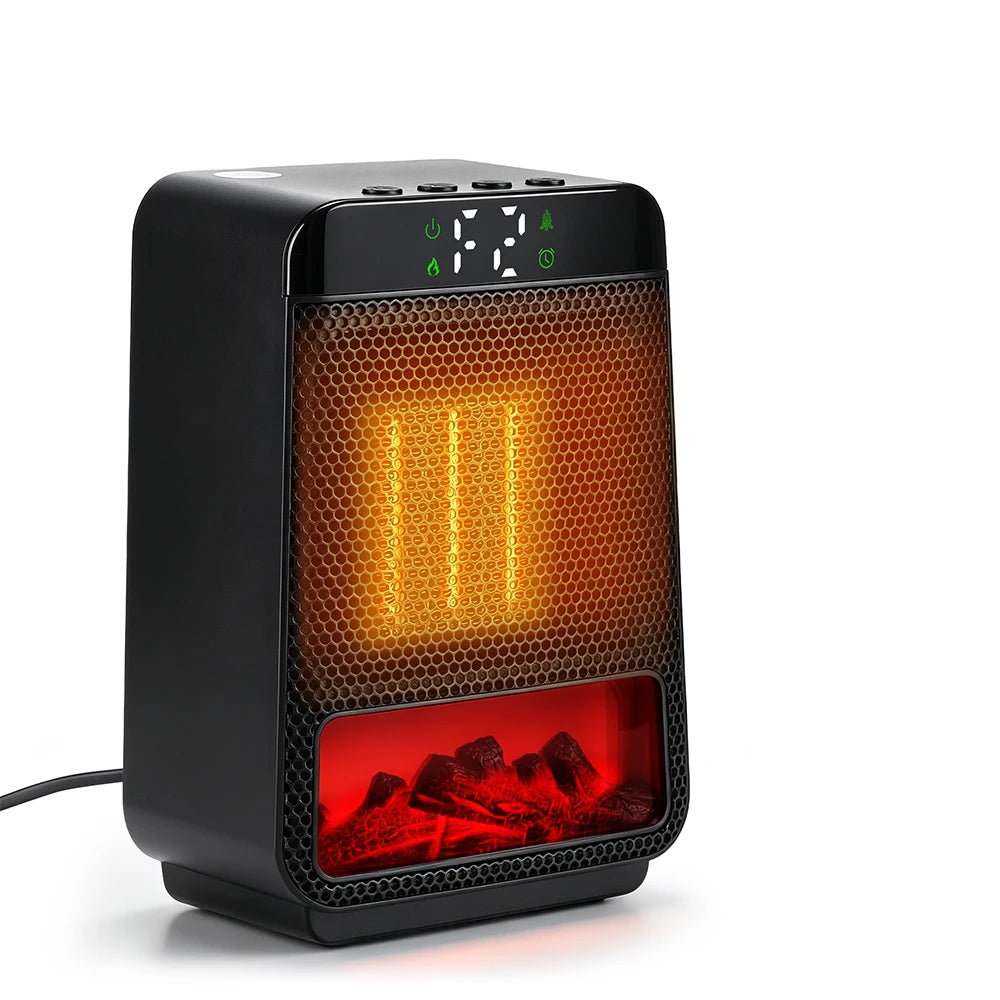 Portable PTC Ceramic Space Heater with Ambient Light and Timer