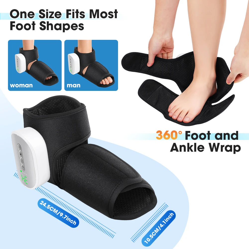 Wireless Heated Air Compression Foot and Ankle Massager - 5