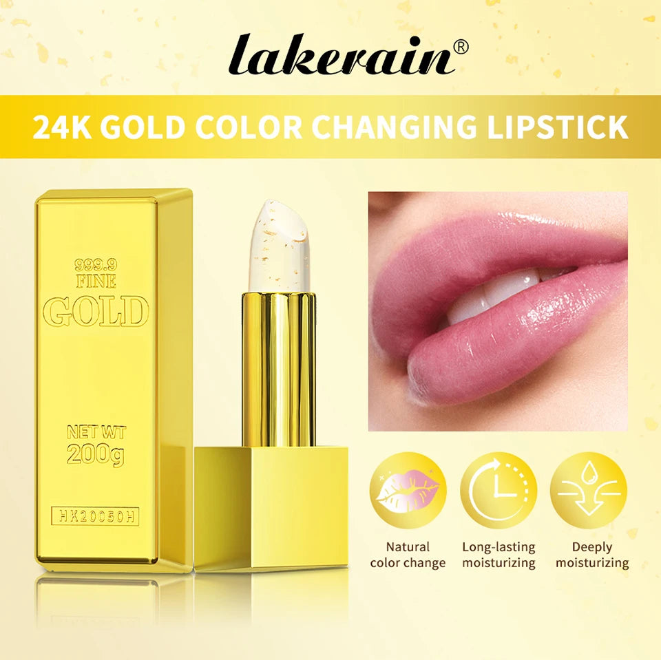 24K Gold Color-Changing Moisturizing Lip Balm