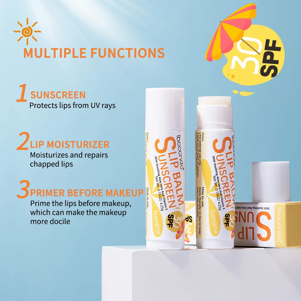 SPF 30 Moisturizing Sunscreen Lip Balm for UV Protection
