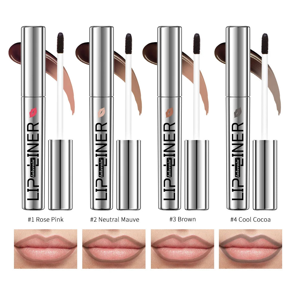 Peel-Off Tattoo Lip Liner for Long-Lasting Waterproof Color