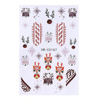 3D Christmas Cartoon Nail Art Sticker Decals