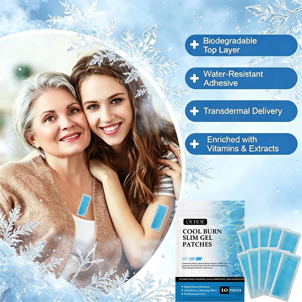 Cooling Body Slimming Gel Patches - 10 Pack - 2