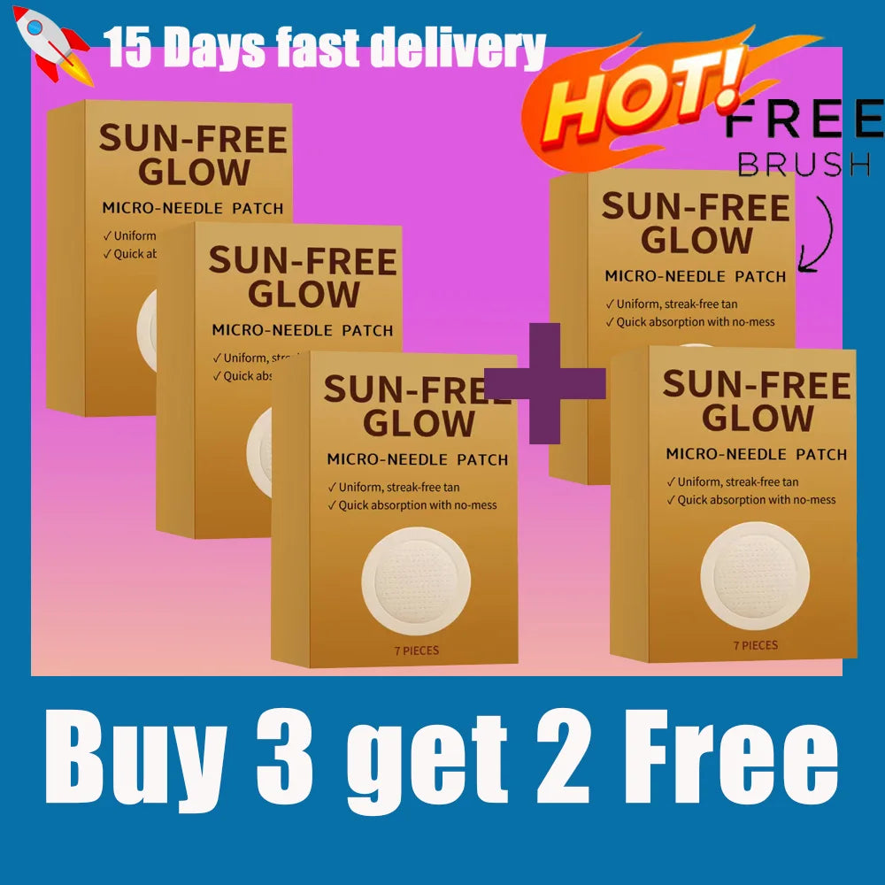 Sun-Free Tanning Microdart Patches for Natural Bronze Glow
