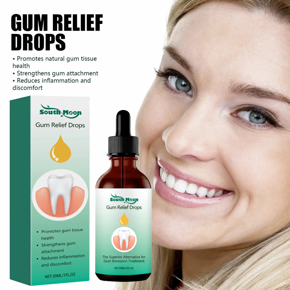 Natural Herbal Toothache and Gum Relief Drops
