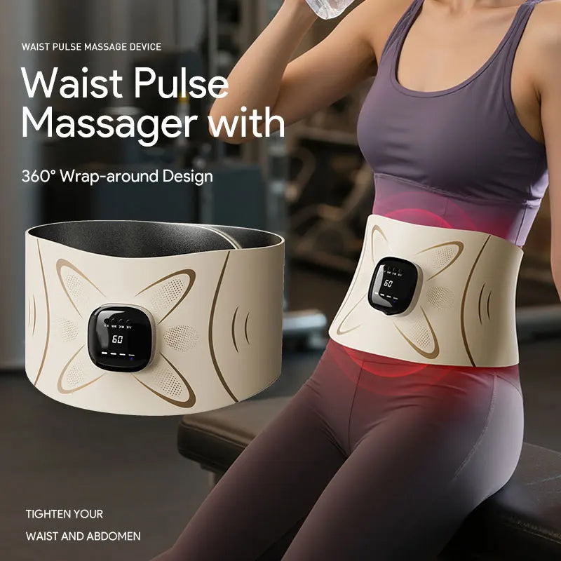 Abdominal Muscle Toner and Waist Pulse Massager Belt