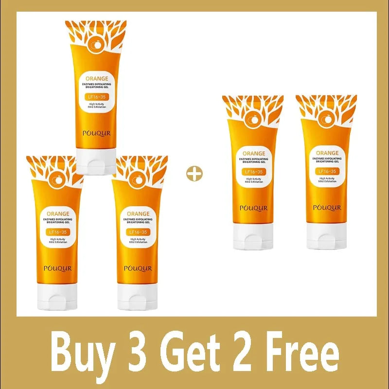 100g Orange Enzyme Exfoliating Gel for Face Brightening & Smoothing - 8