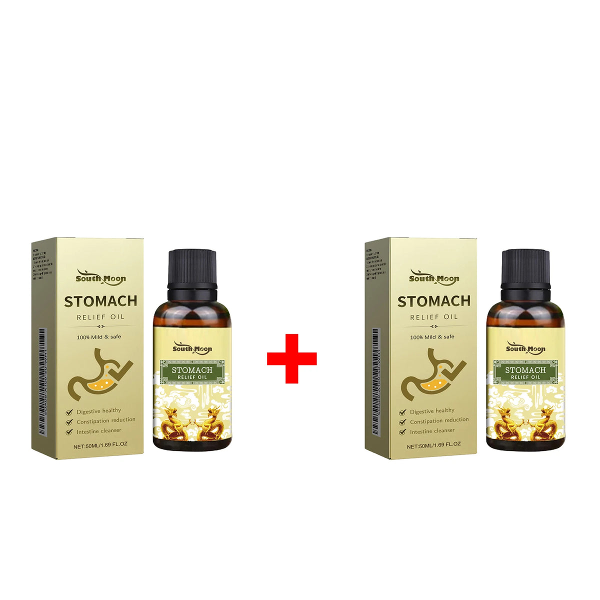 Herbal Abdominal Massage Oil for Natural Constipation Relief