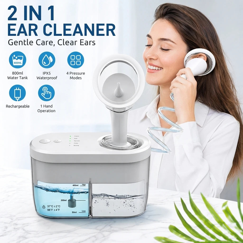 Electric Ear Wax Removal Irrigation System with 4 Modes - 1