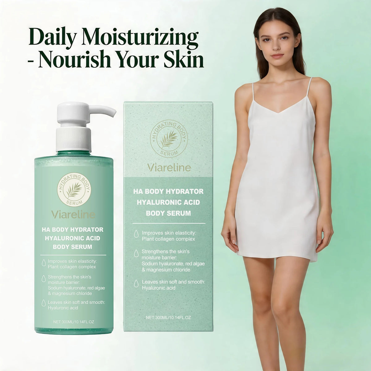 Hyaluronic Acid Hydrating Body Serum for Dry and Rough Skin