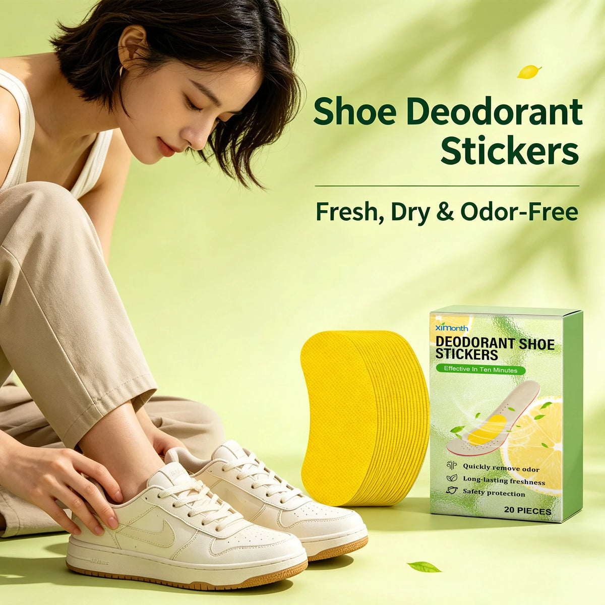 Deodorizing Shoe Patches for Odor Removal and Moisture Control