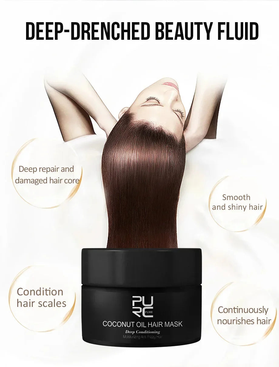 Deep Repair Keratin Hair Mask for Damaged and Frizzy Hair
