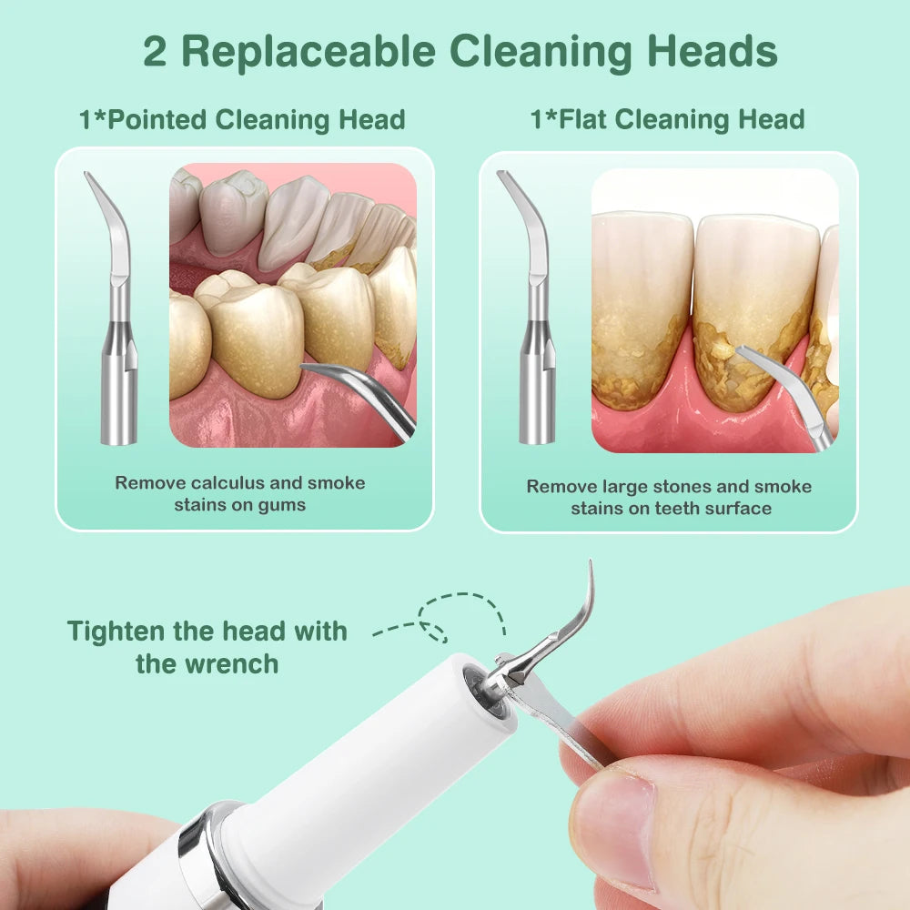Ultrasonic Electric Teeth Tartar and Plaque Remover - 6