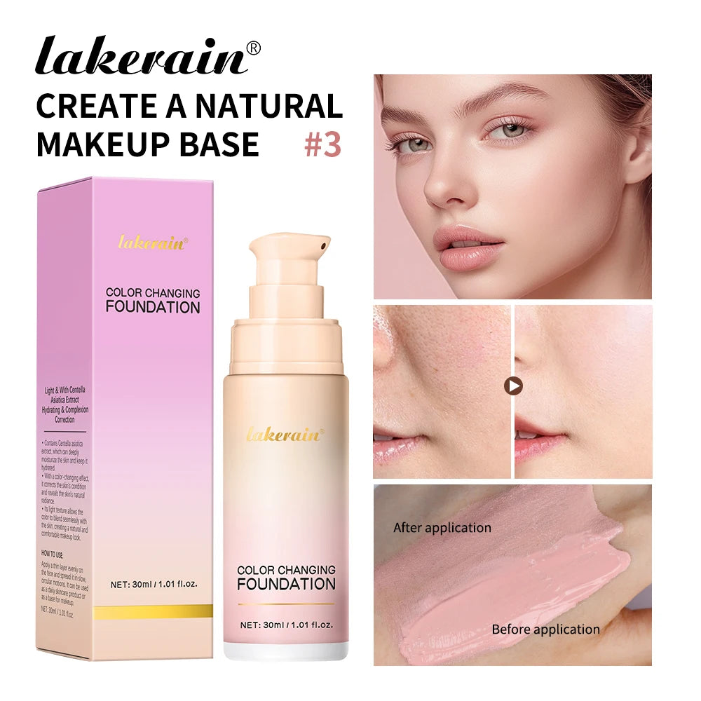 Color-Changing Liquid Foundation for Radiant Skin