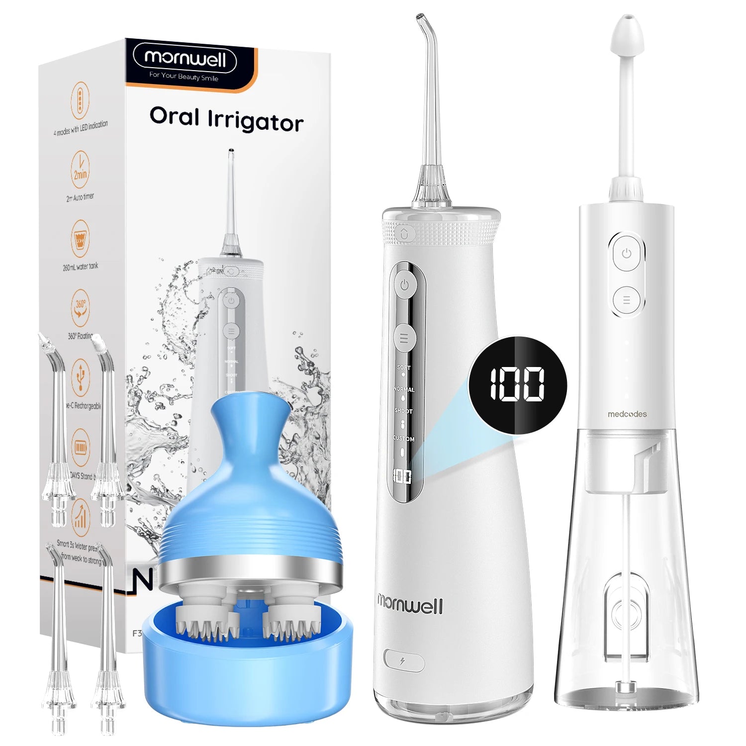 Water Flosser and Scalp Massager Combo Set - 38