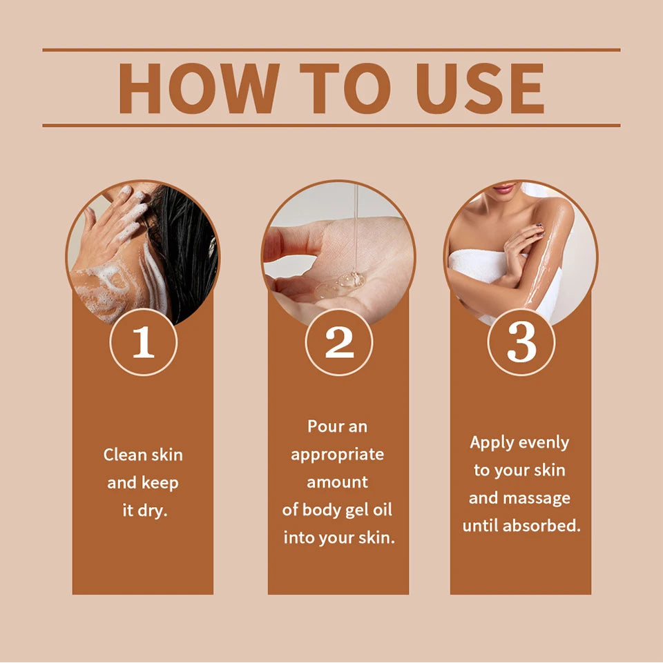Radiant Cocoa Body Oil Gel for Deep Hydration and Glowing Skin