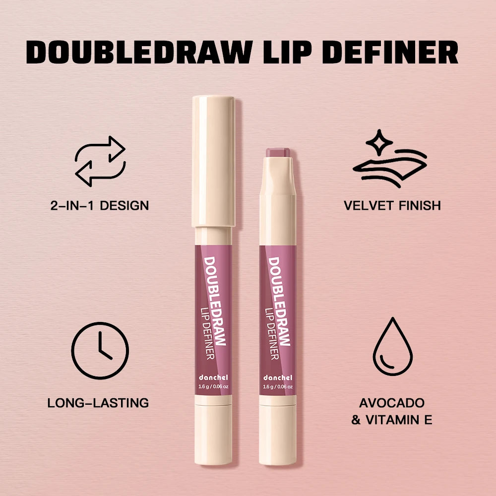 2-in-1 Dual Ended Lip Liner and Hydrating Matte Lipstick - 7