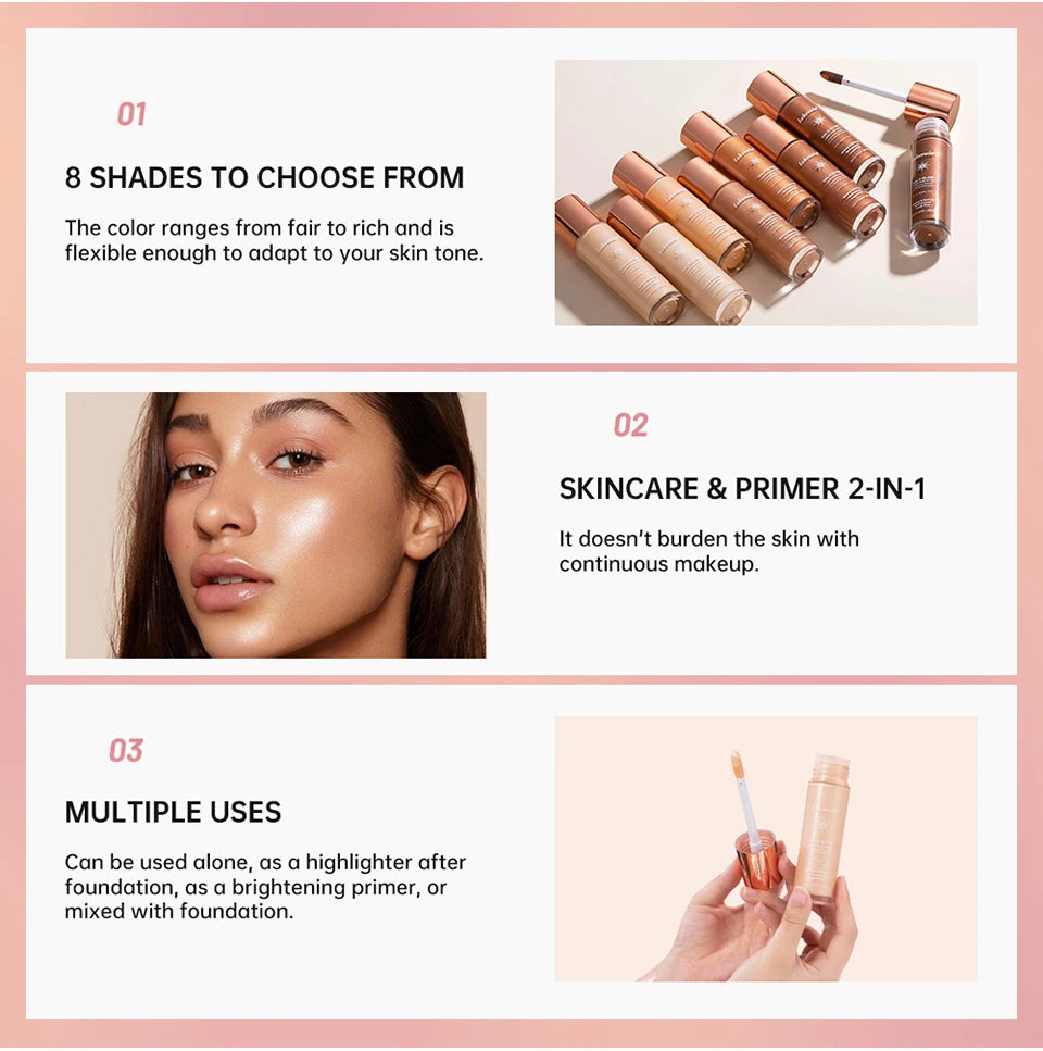 Liquid Illuminating Face Glow Highlighter Filter - 8