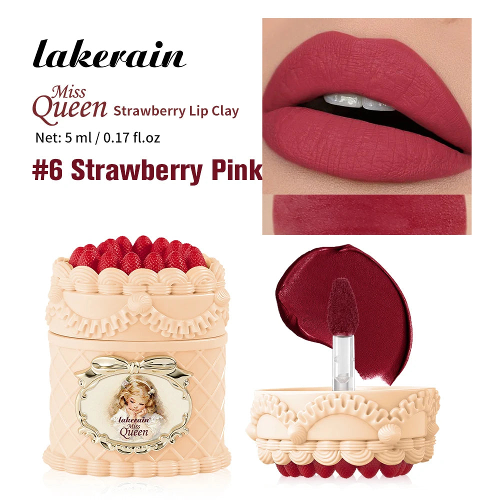 Velvet Matte Strawberry Lip Cream for Long-Lasting Hydration