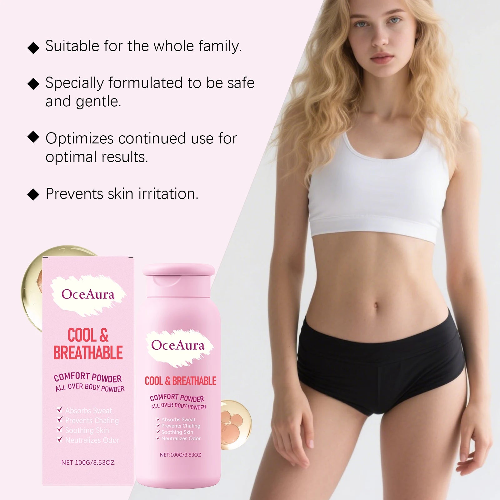 All-Over Body Cooling and Anti-Chafing Comfort Powder - 6