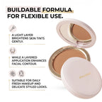 Buildable Matte Pressed Bronzer Powder for Face Contouring