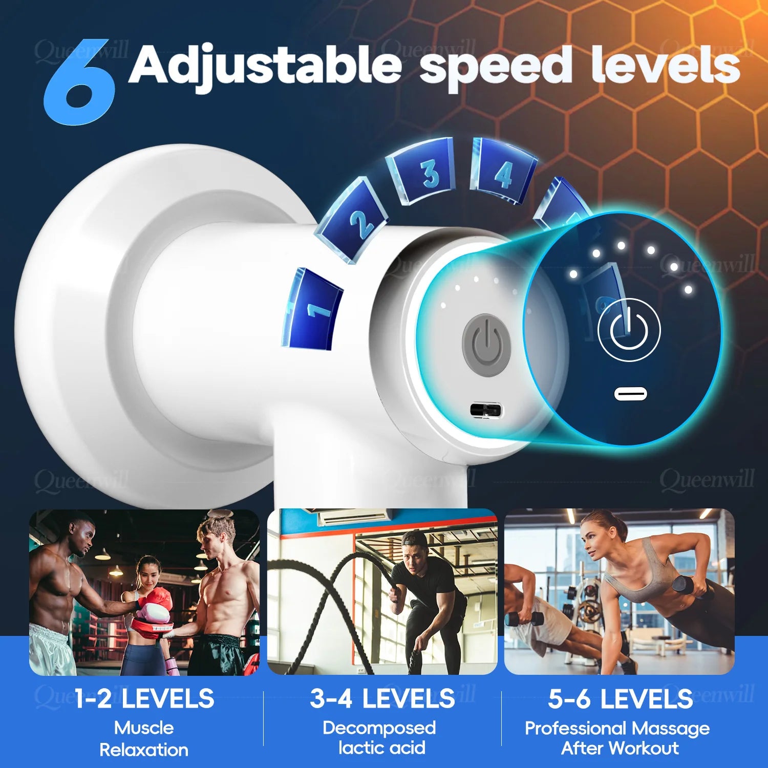 Portable Deep Tissue Body Shaping Massage Gun for Muscle Relief - 2