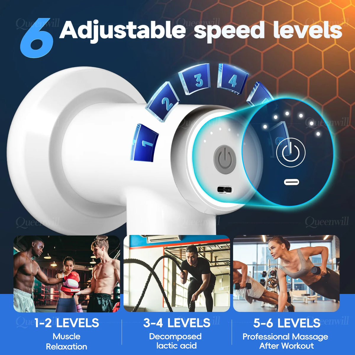 Portable Deep Tissue Body Shaping Massage Gun for Muscle Relief