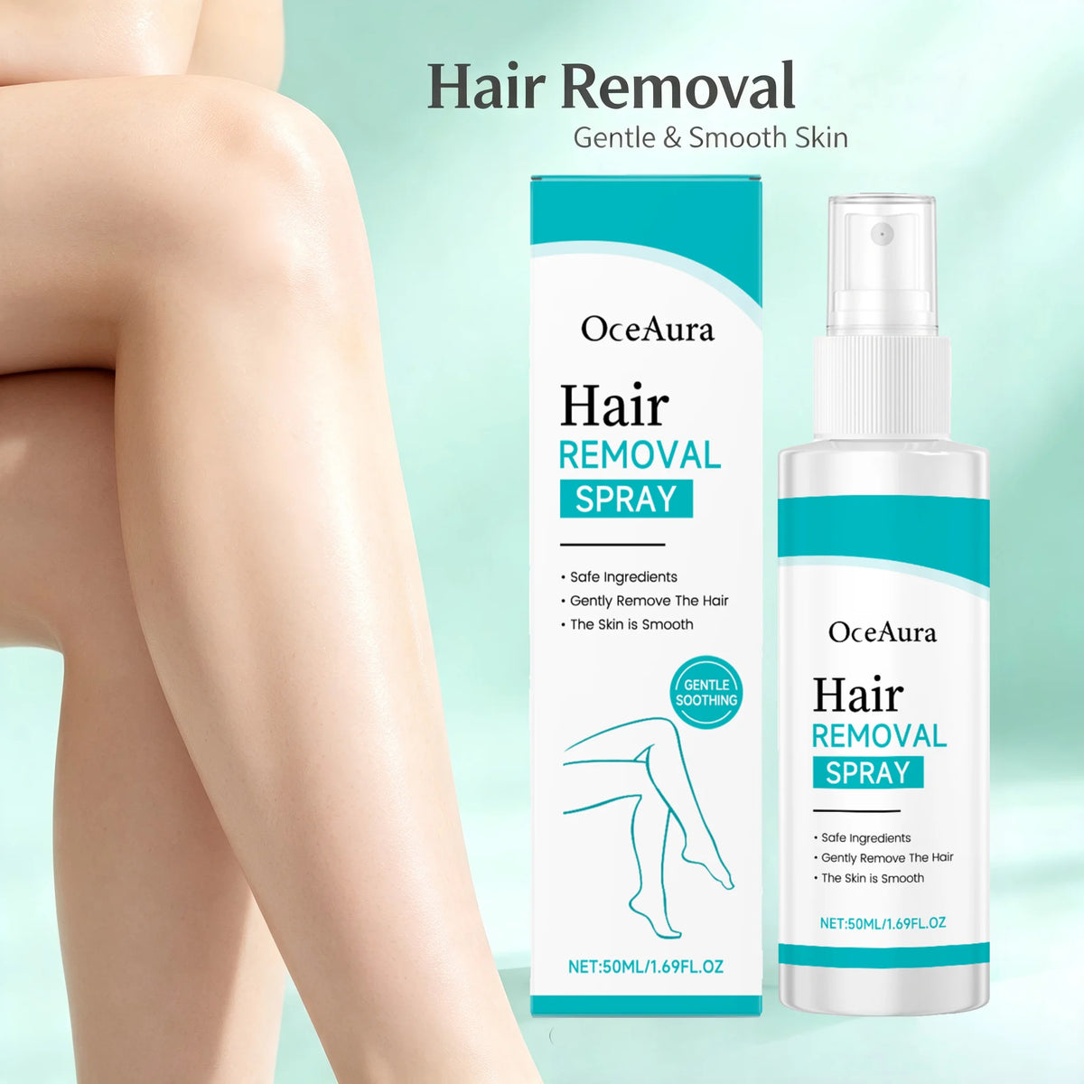 Painless Body Hair Removal Spray for Smooth Skin