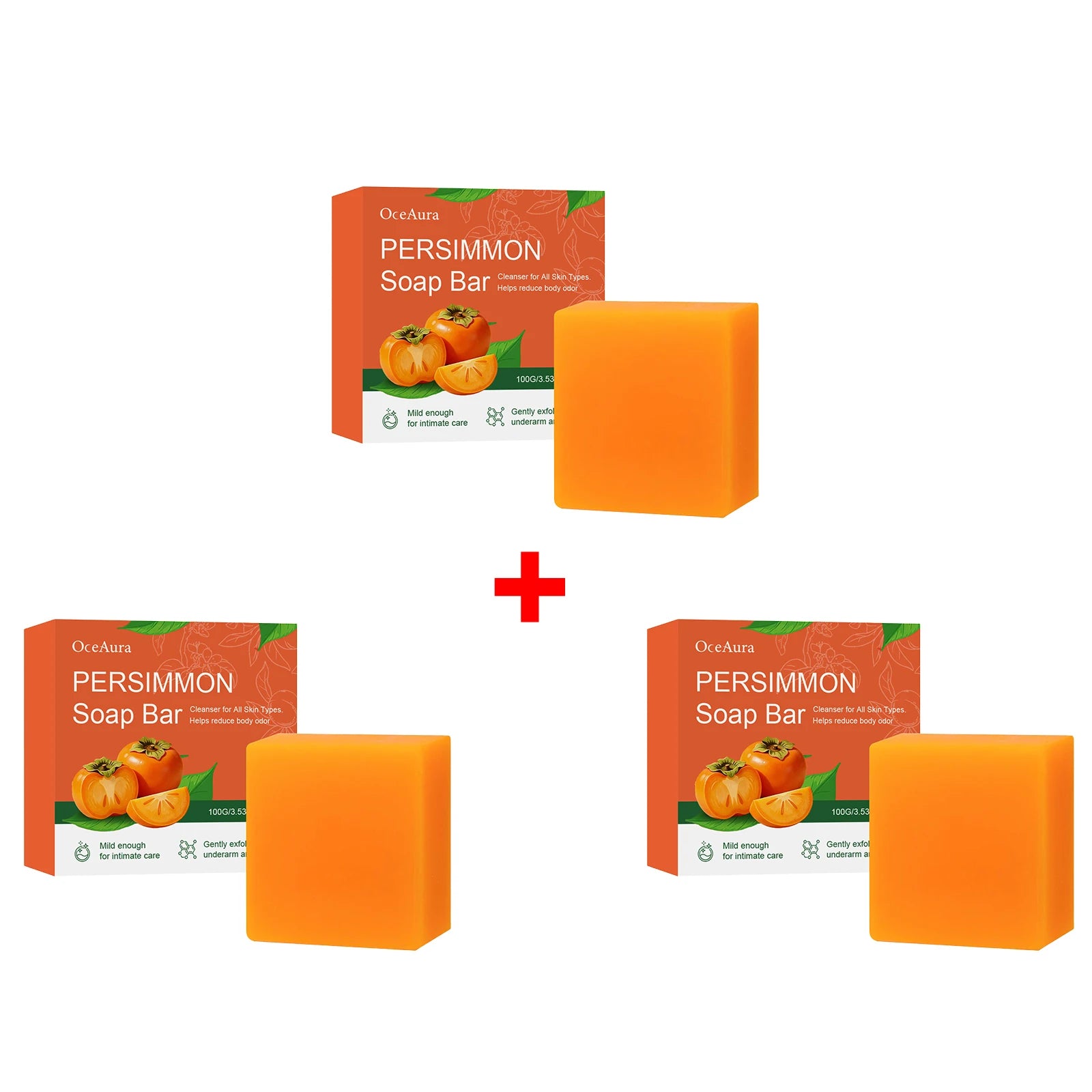 Persimmon Odor Reducing Exfoliating Soap Bar - 15