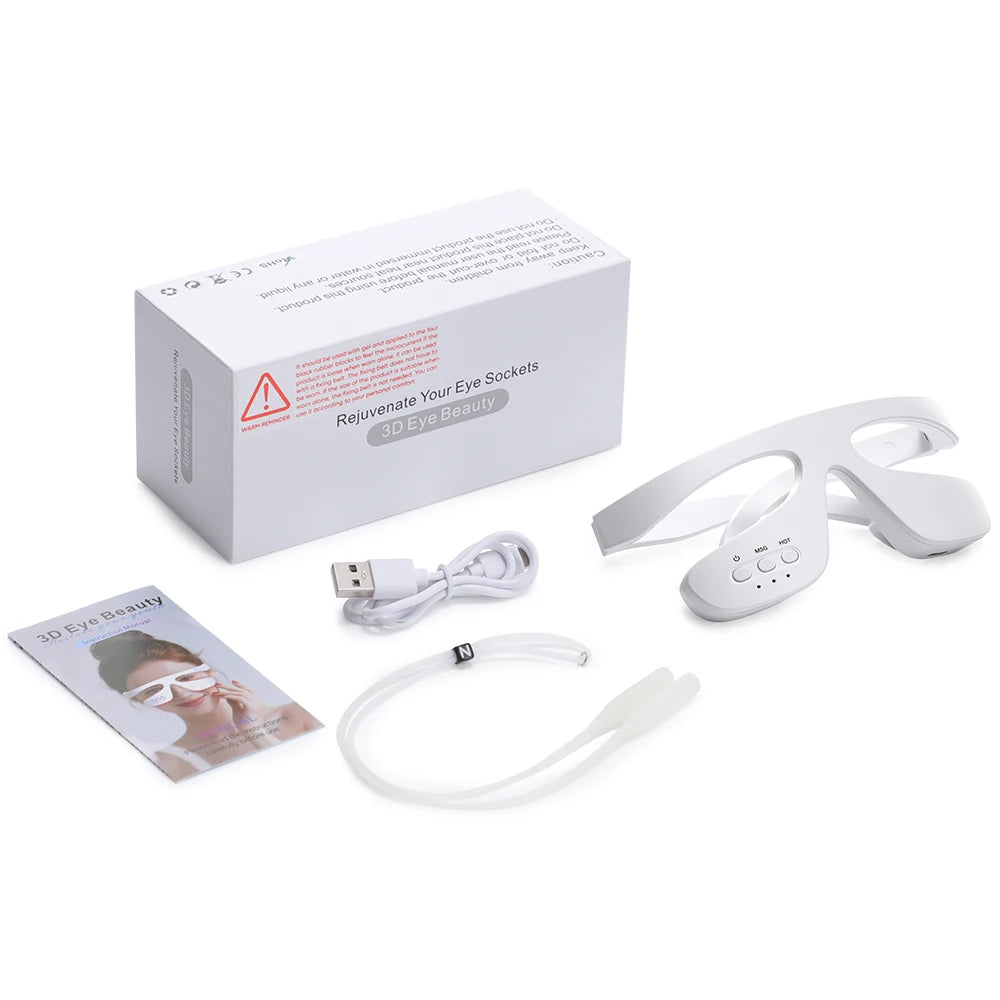 3D Red Light Therapy Eye Massager for Fatigue and Dark Circles