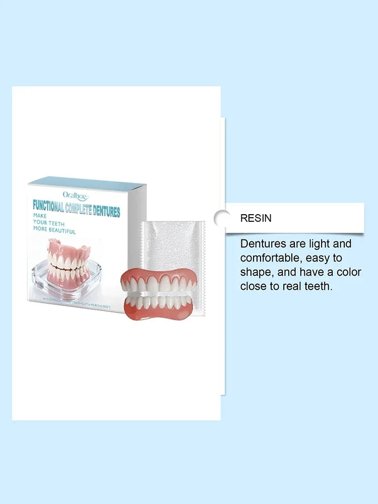 Instant Cosmetic Smile Veneers for Missing or Stained Teeth