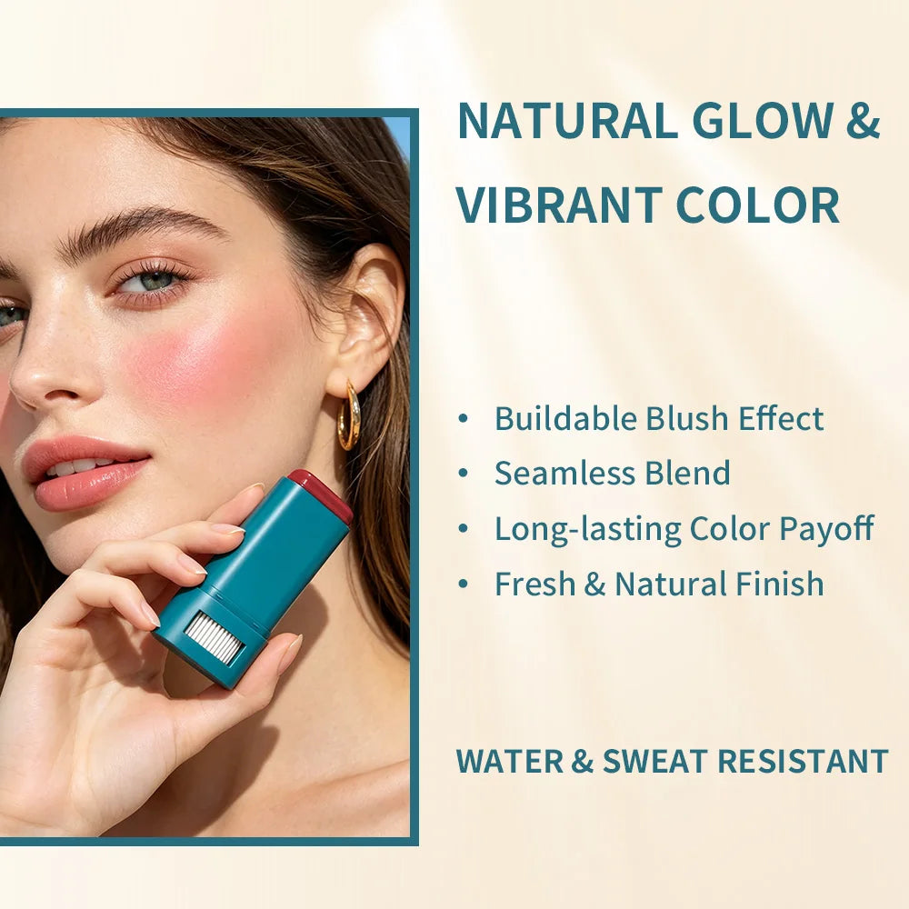 Color Correcting CC Cream and Sunscreen Blush Stick Makeup Set
