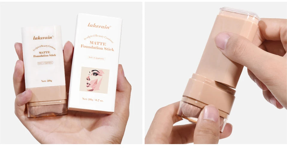Matte Foundation Stick with Built-in Blending Brush