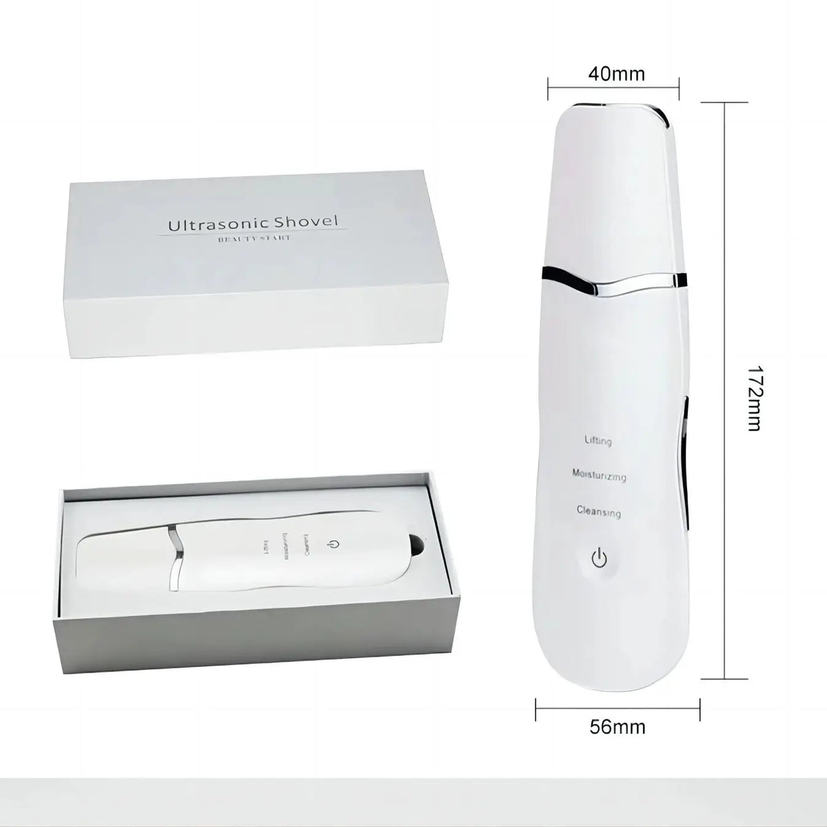 3-in-1 Ultrasonic Facial Skin Scrubber and Pore Cleaner
