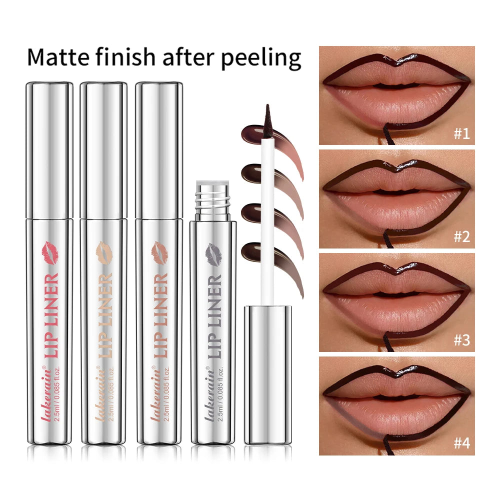 Peel-Off Tattoo Lip Liner for Long-Lasting Waterproof Color