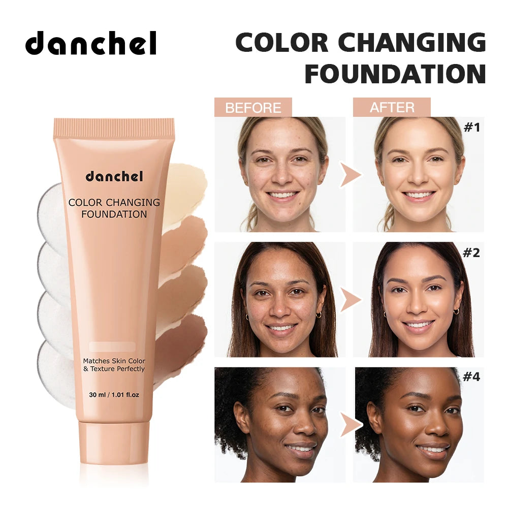 Color-Changing Liquid Foundation for Flawless Even Skin Tone