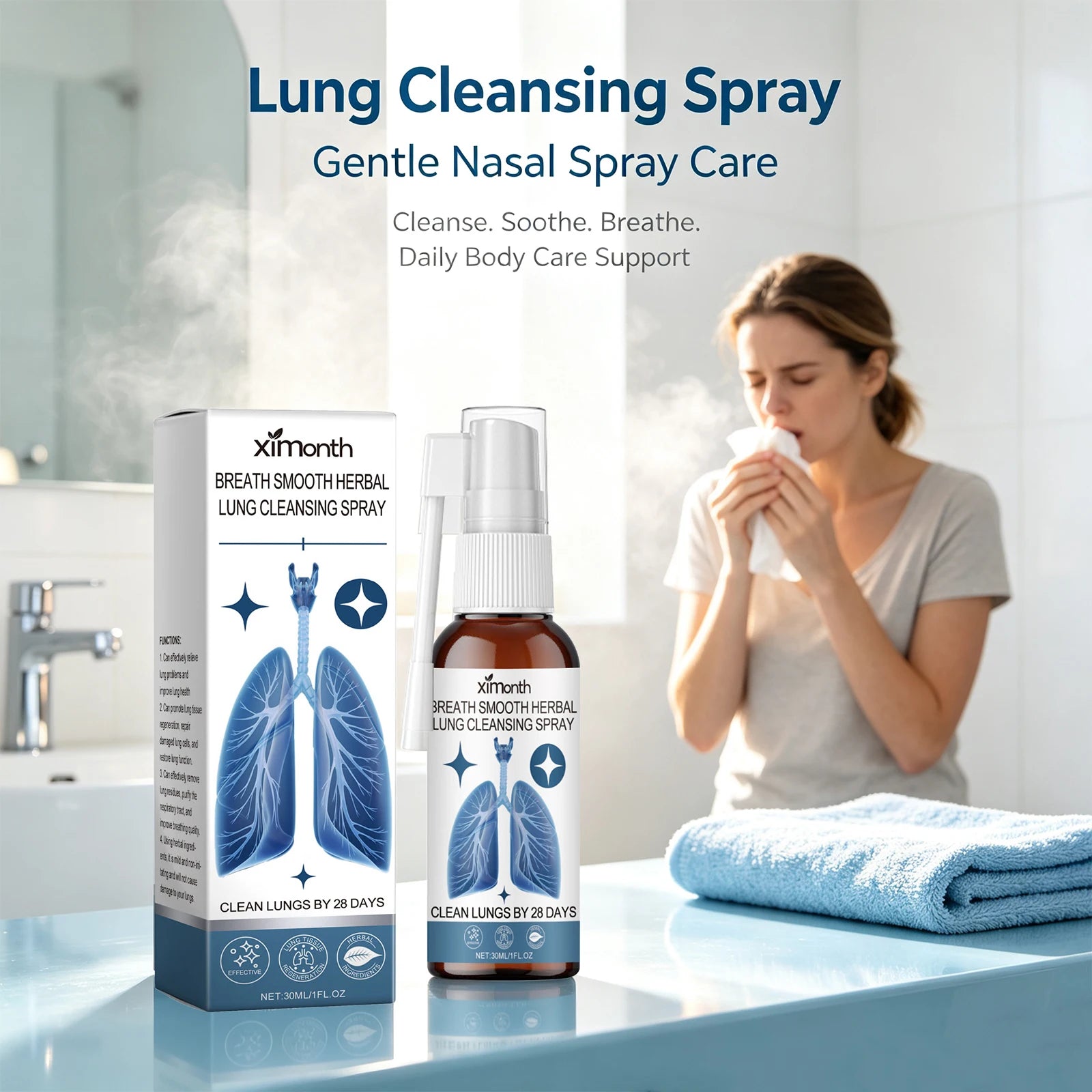 Herbal Lung Cleansing and Throat Soothing Spray - 1