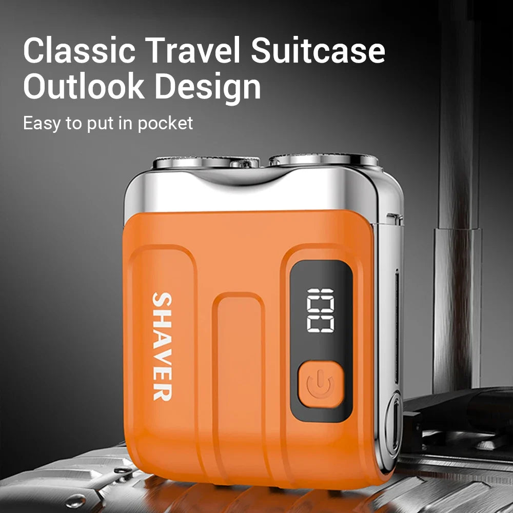 Portable Mini Electric Shaver with Digital Display - 1