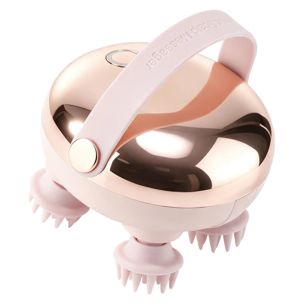 Electric Waterproof Scalp Massager with Kneading Nodes